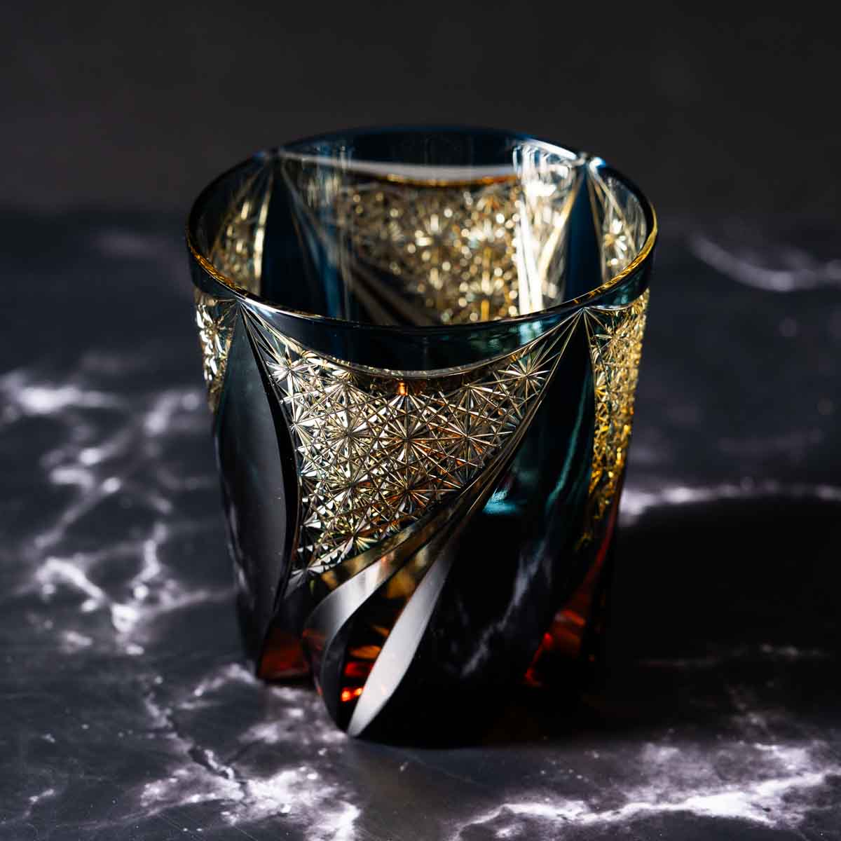 Nemoto Glass Crafts Rock Glass Harp Blue