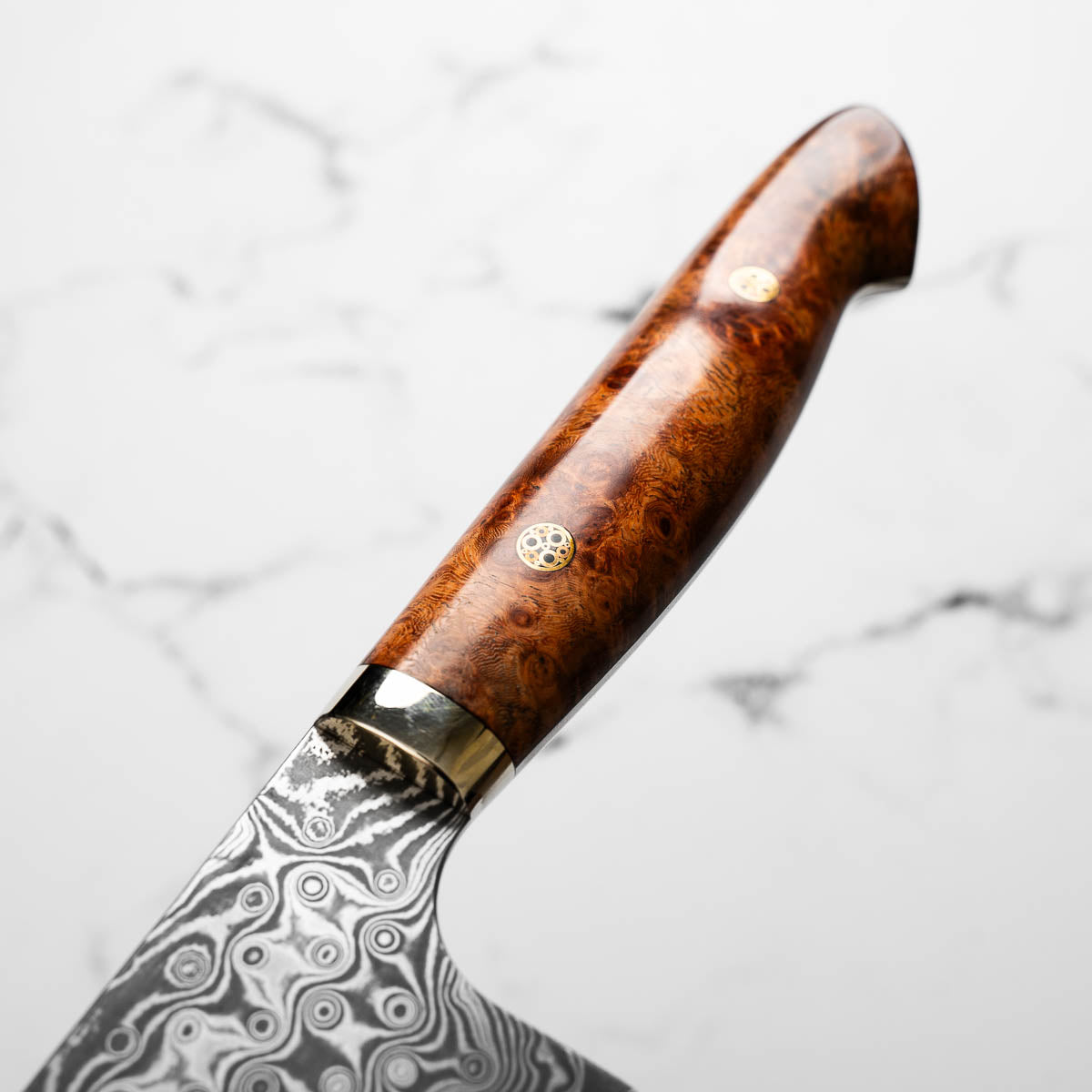 Nigara Hamono "Anmon" SG2 Damascus Kiritsuke Gyuto 240mm - Western Karin Handle