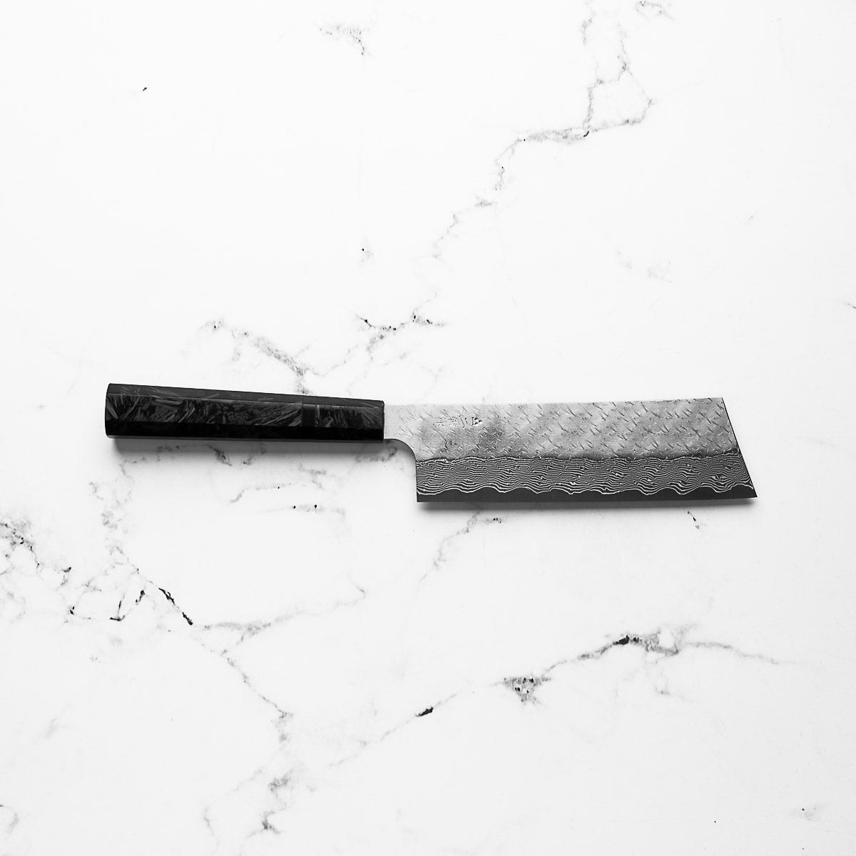 Nigara Hamono SG STRIX Kiritsuke Nakiri 165mm - Dark Carbon Fibre