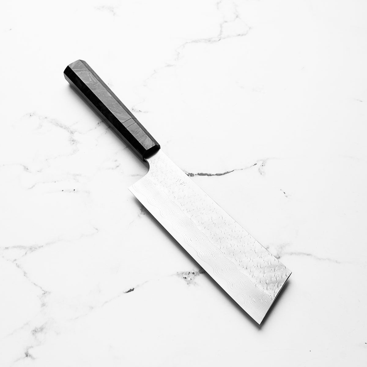 Nigara Hamono SG STRIX Kiritsuke Nakiri 165mm - Dark Carbon Fibre