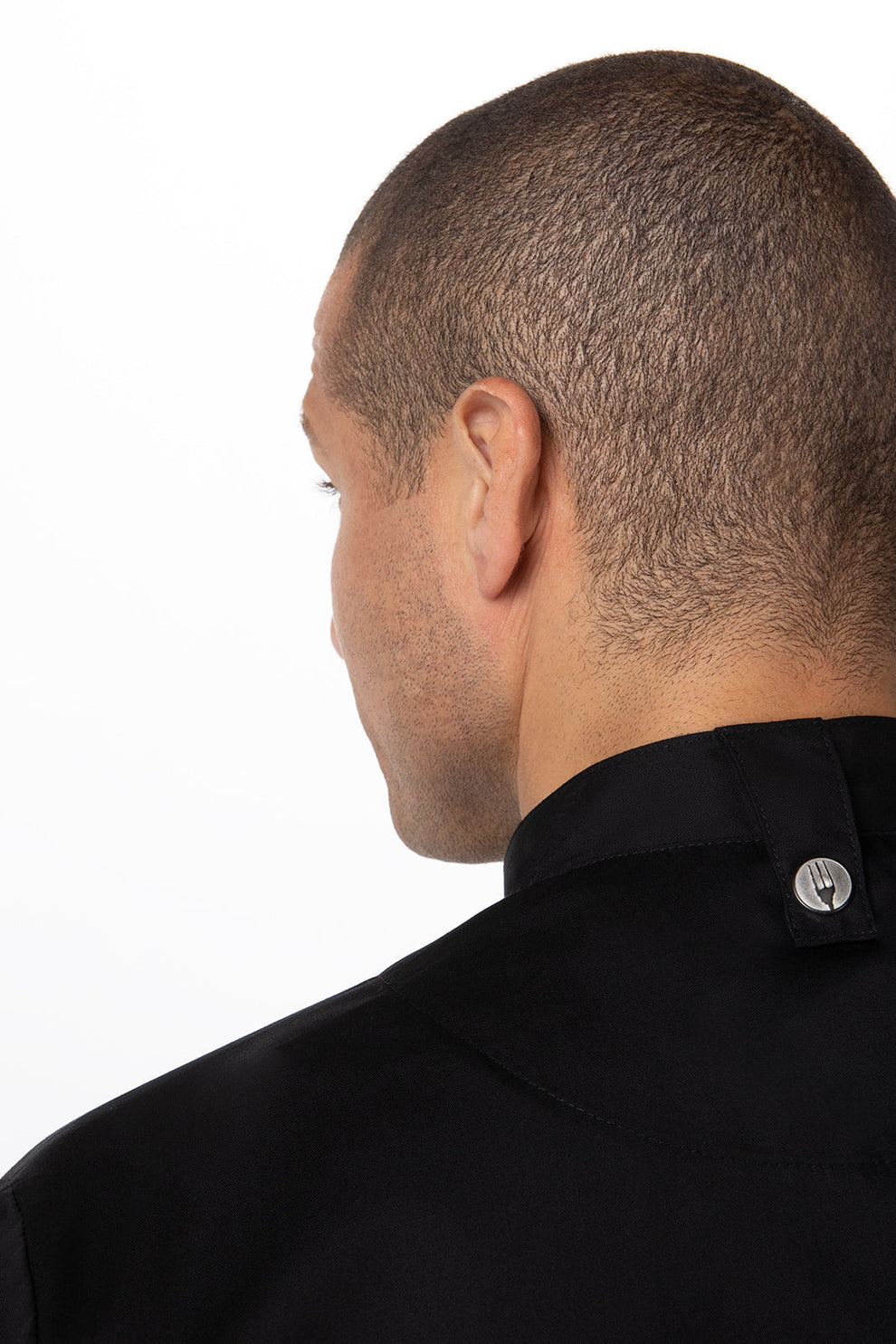 Cannes Press Stud Chef Jacket - Black