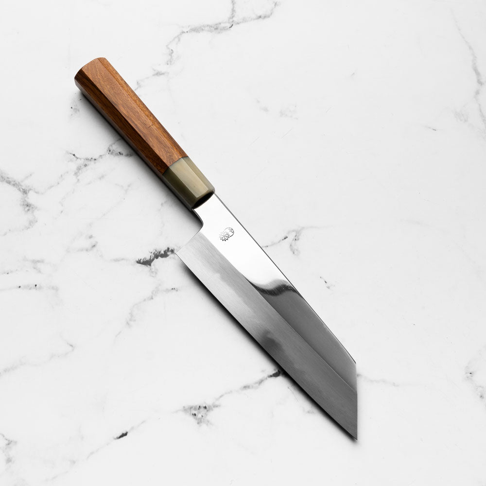 Sakai Kikumori "Choyo" Blue 1 Bunka 180mm - Quince