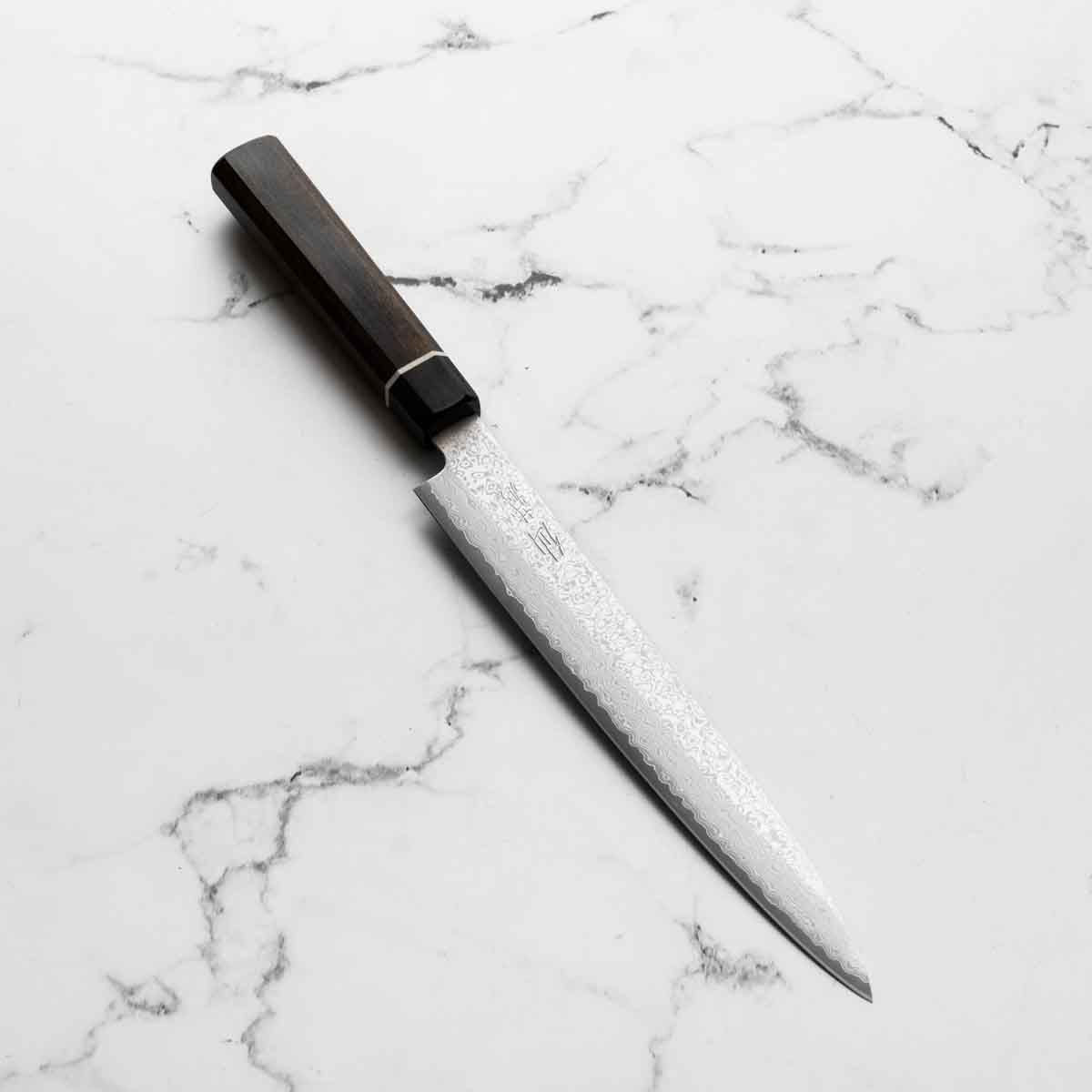 Senzo Black VG10 Damascus Yanagiba 210mm