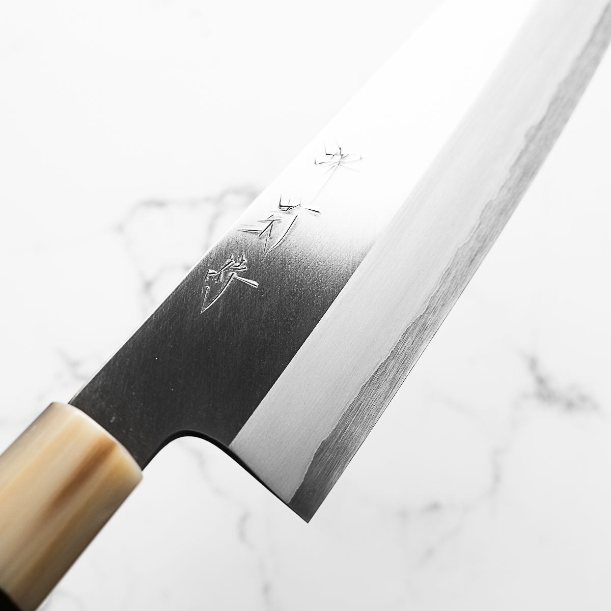 Togashi x Sakai Kikumori White 1 Stainless Clad Gyuto 240mm