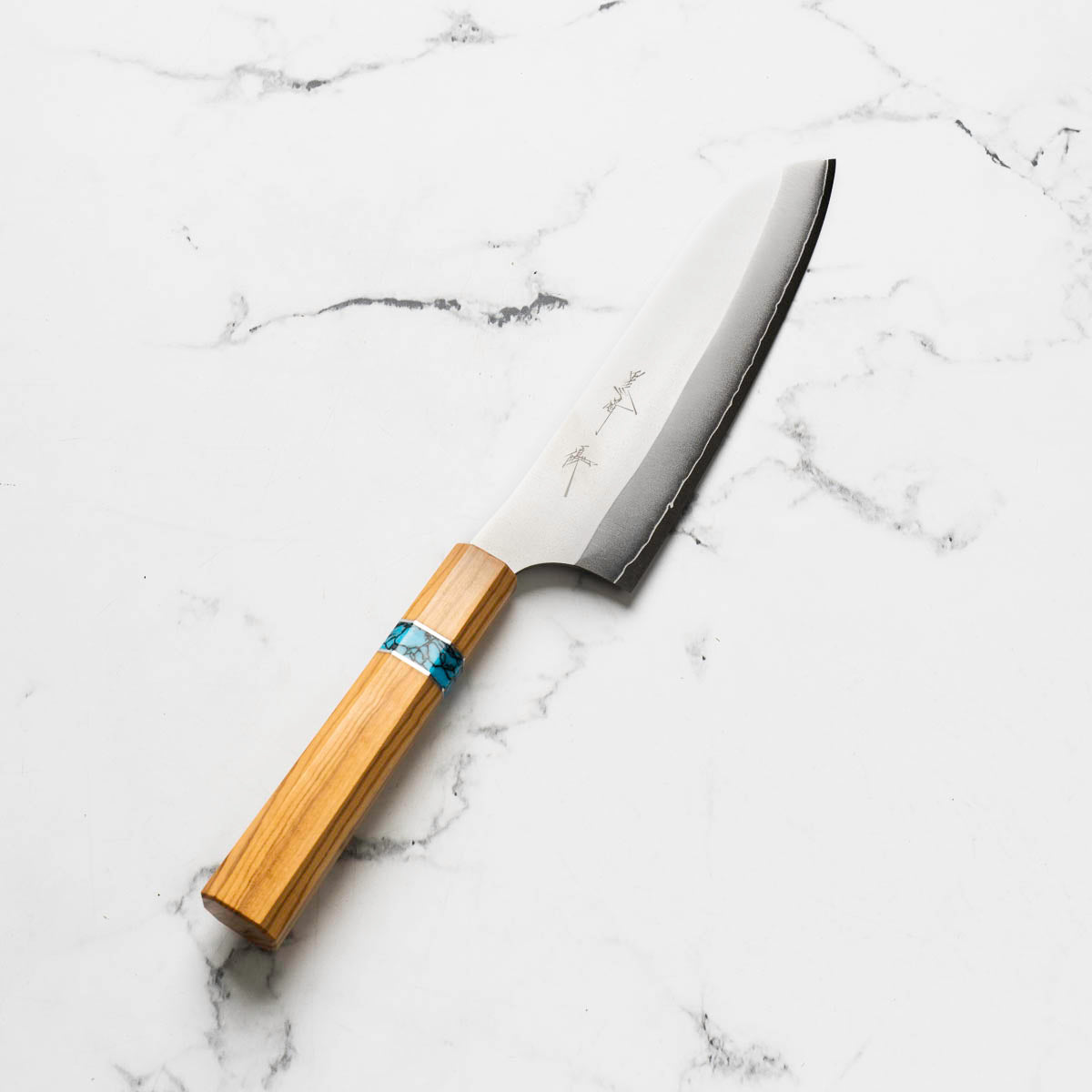 Yu Kurosaki Shin-Gekko VGXEOS Santoku - Olive Wood