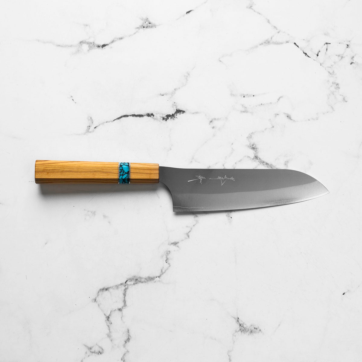 Yu Kurosaki Shin-Gekko VGXEOS Santoku - Olive Wood