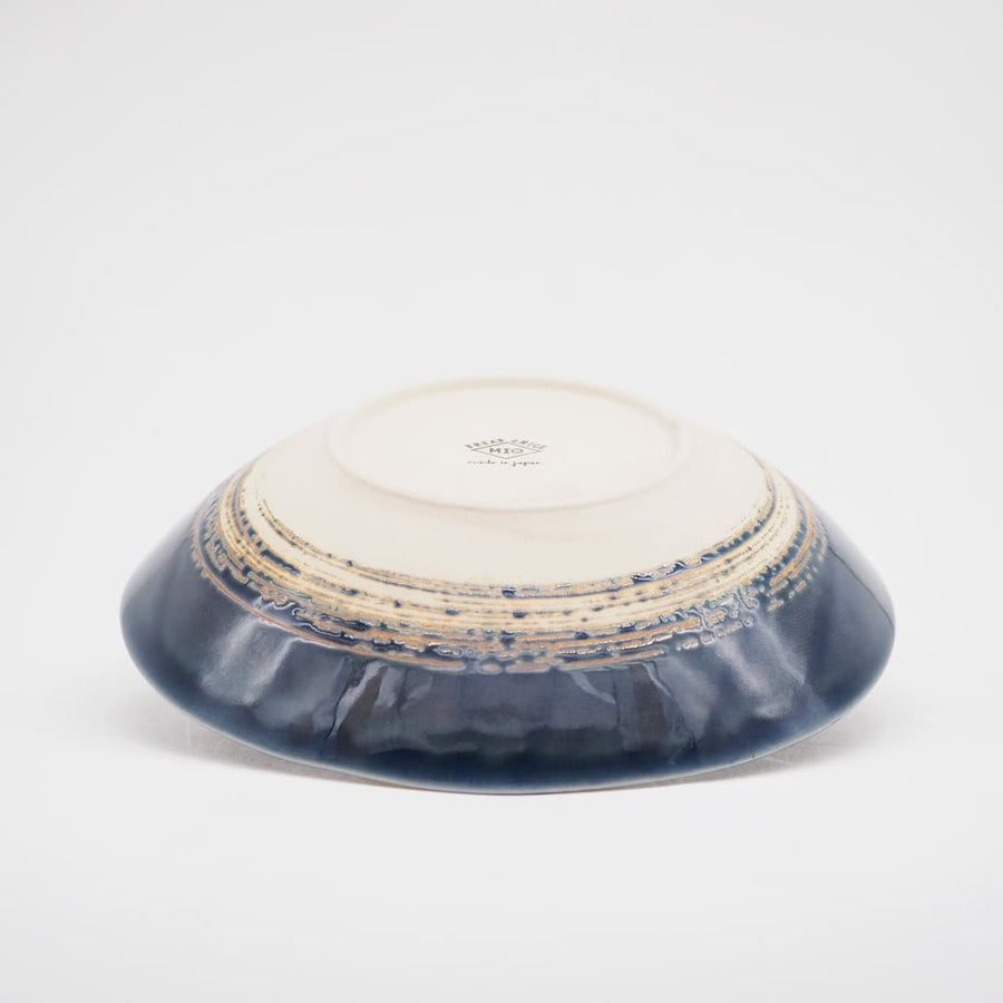 Bread & Rice Glossy Glaze Large Bowl - Indigo