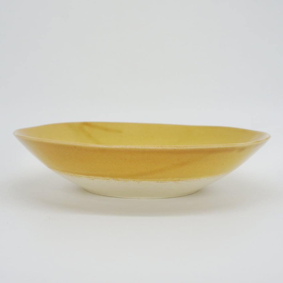 Bread & Rice Glossy Glaze Large Bowl - Mont Blanc Mustard
