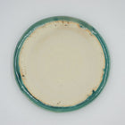 Bread & Rice Glossy Glaze Large Plate - Turkey Blue - angled view