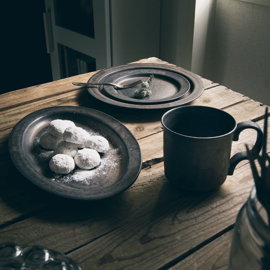 Ancient Pottery Large Plate - Brass