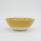 Bread & Rice Glossy Glaze Medium Bowl - Mont Blanc Mustard - angled view
