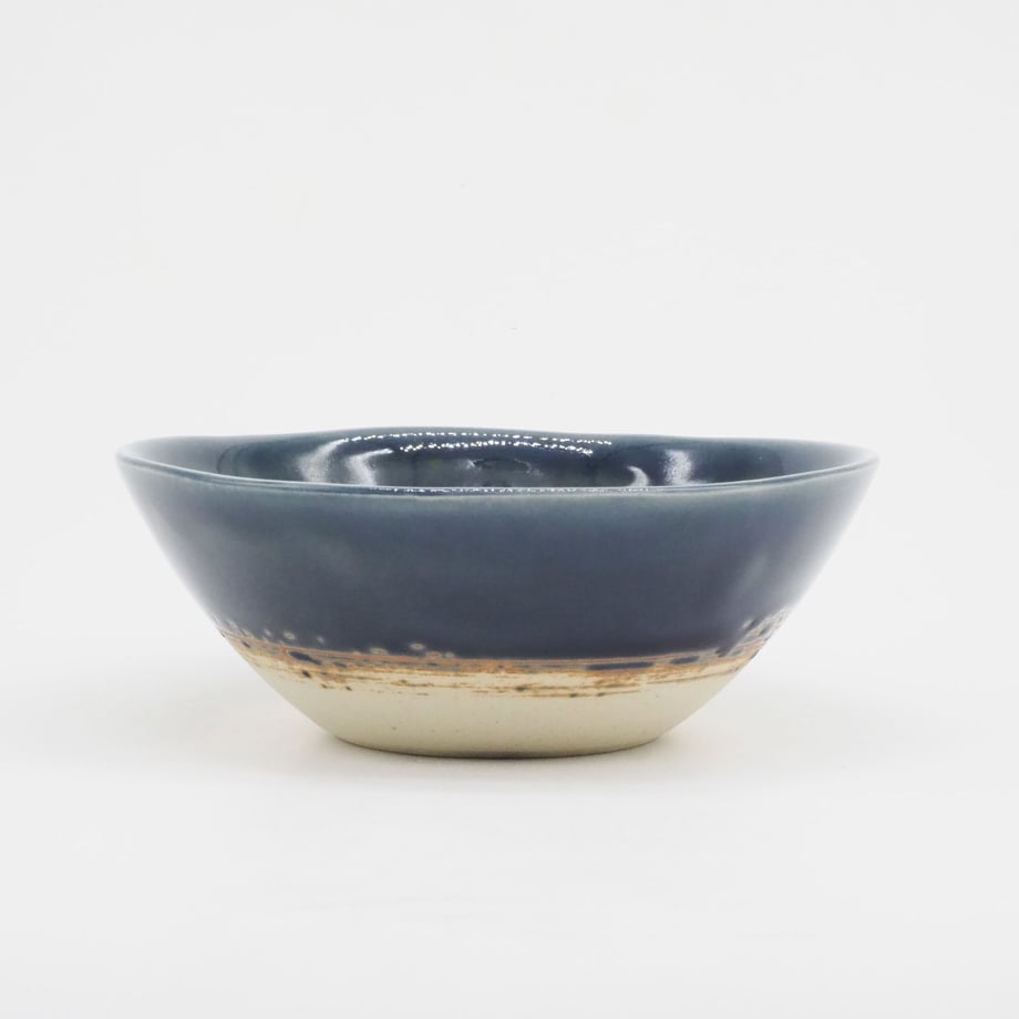 Bread & Rice Glossy Glaze Medium Bowl - Indigo