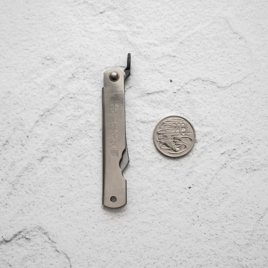 Nagao Kanekoma Higonokami SK Steel Silver - Medium