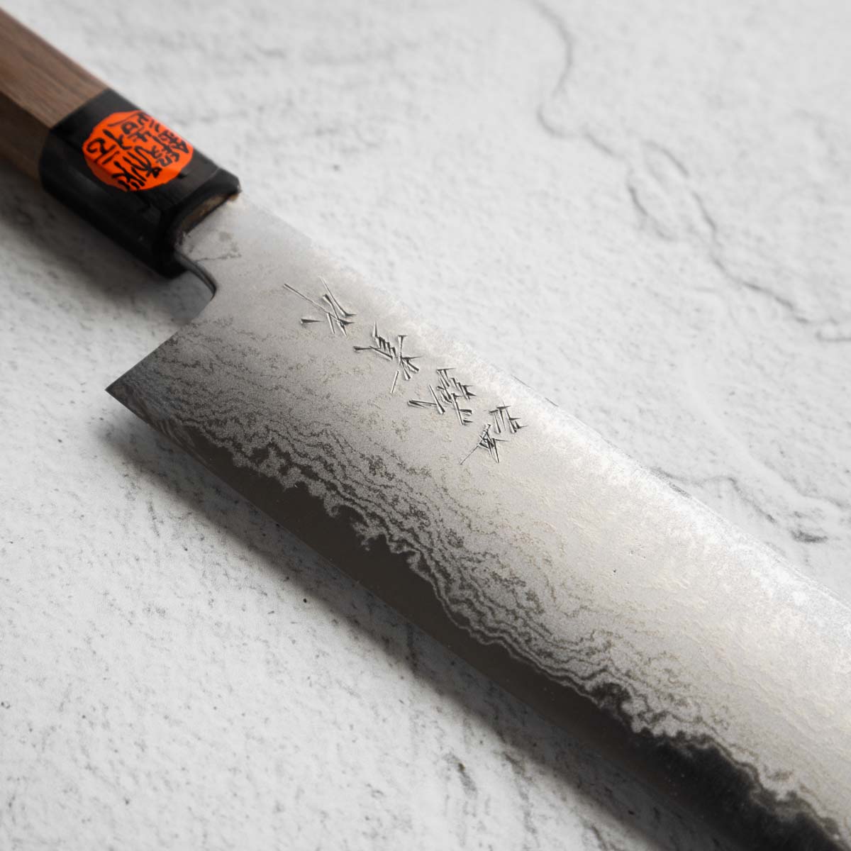 Shigeki Tanaka Blue 2 Damascus Nakiri 165mm