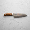 Takeshi Saji Blue 2 Rainbow Damascus Bunka 175mm