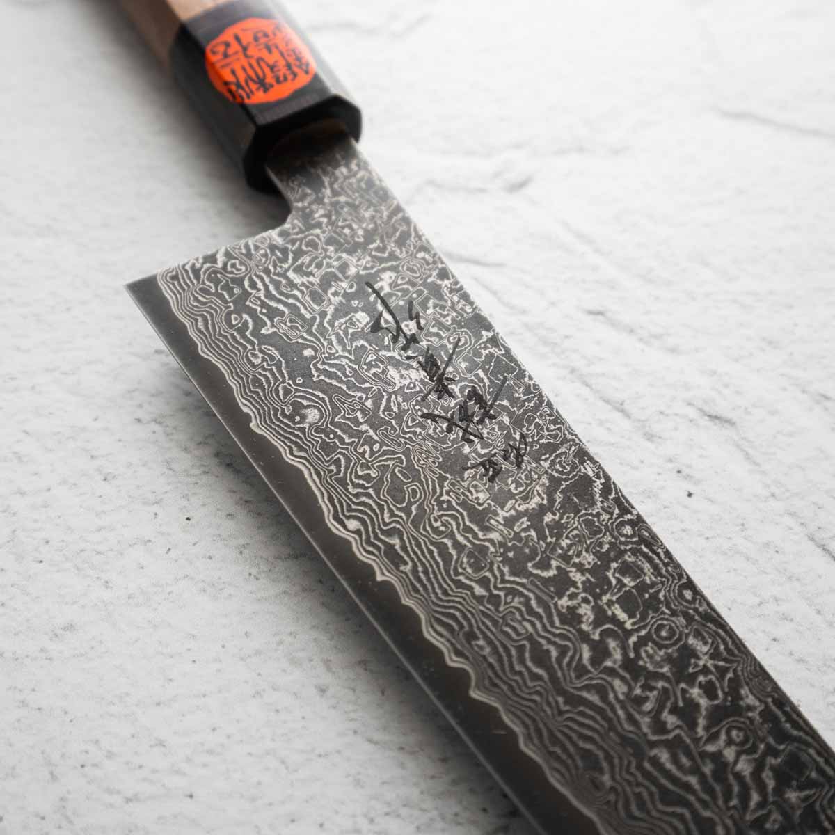 Shigeki Tanaka R2/SG2 Black Damascus Gyuto 210mm